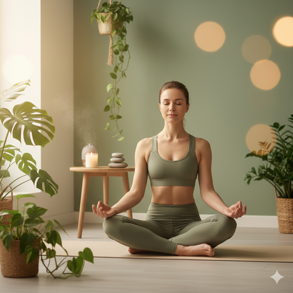 a calm yoga session image