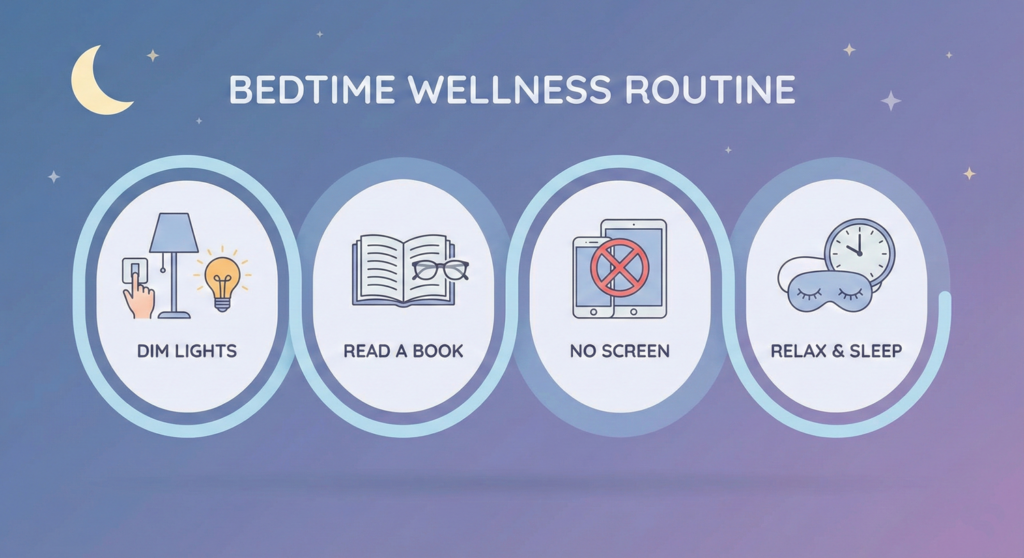 sleep routine graphic