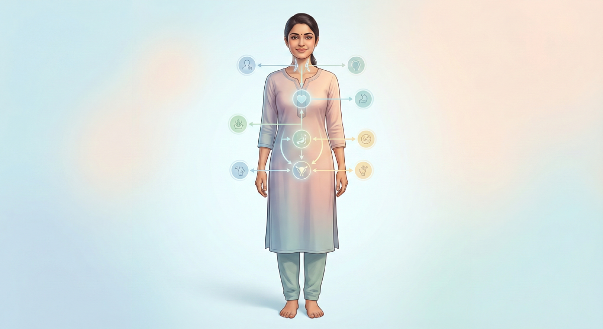 fitness and wellness image of an indian woman